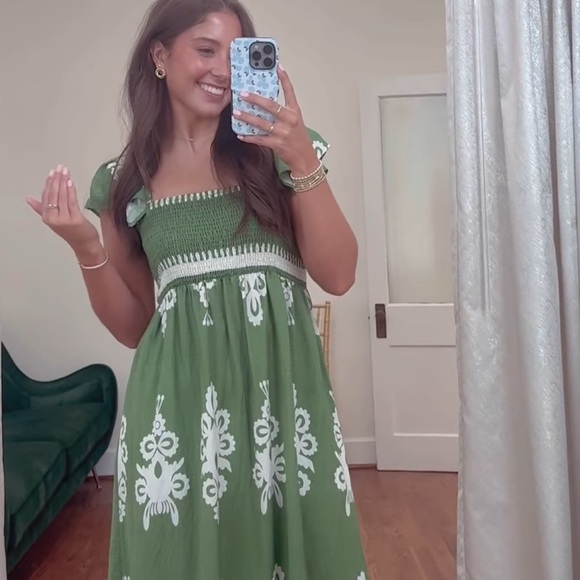 Umgee Dresses & Skirts - Boho-Chic Square Neck off shoulder  Maxi Dress